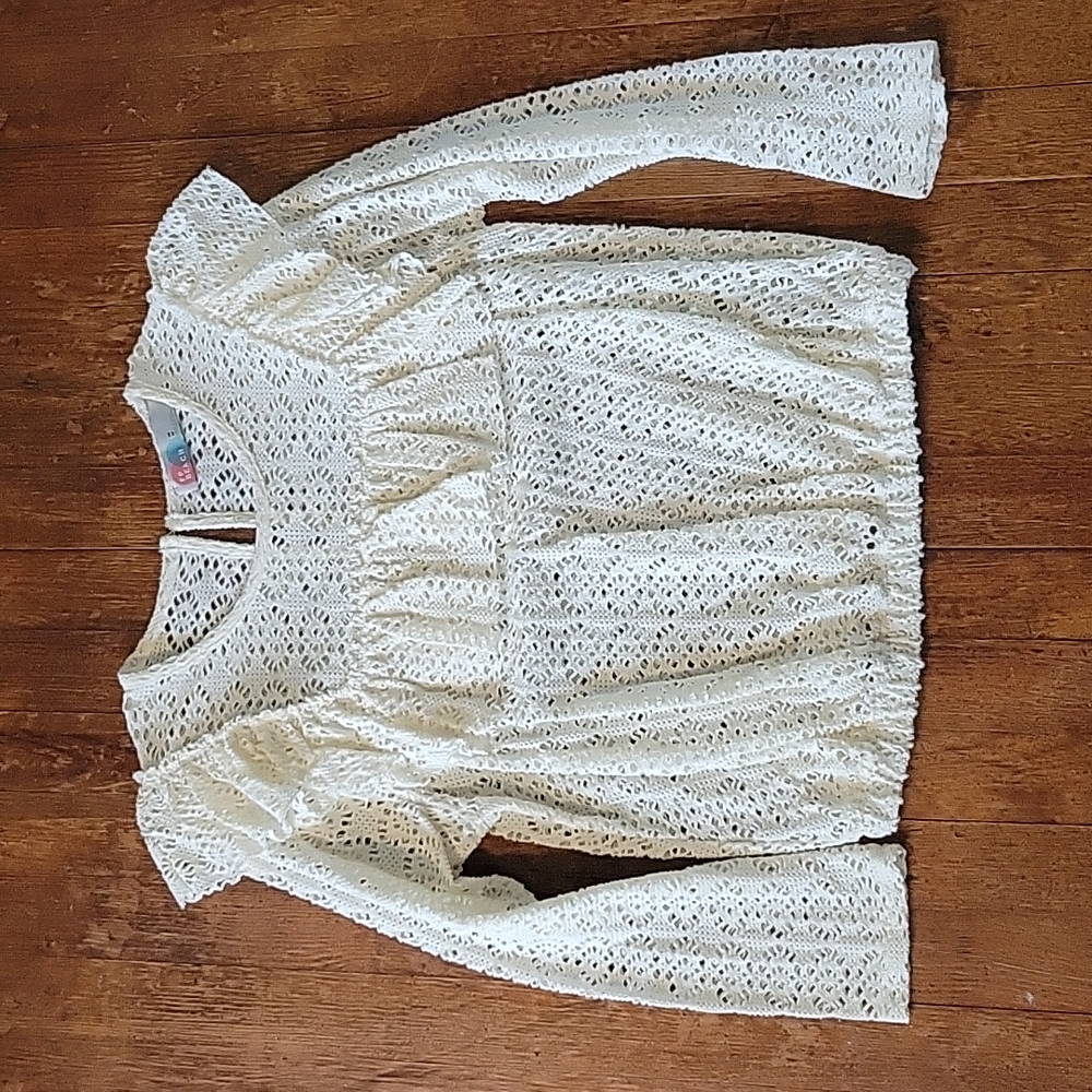 NWOT Free People Cream Top M